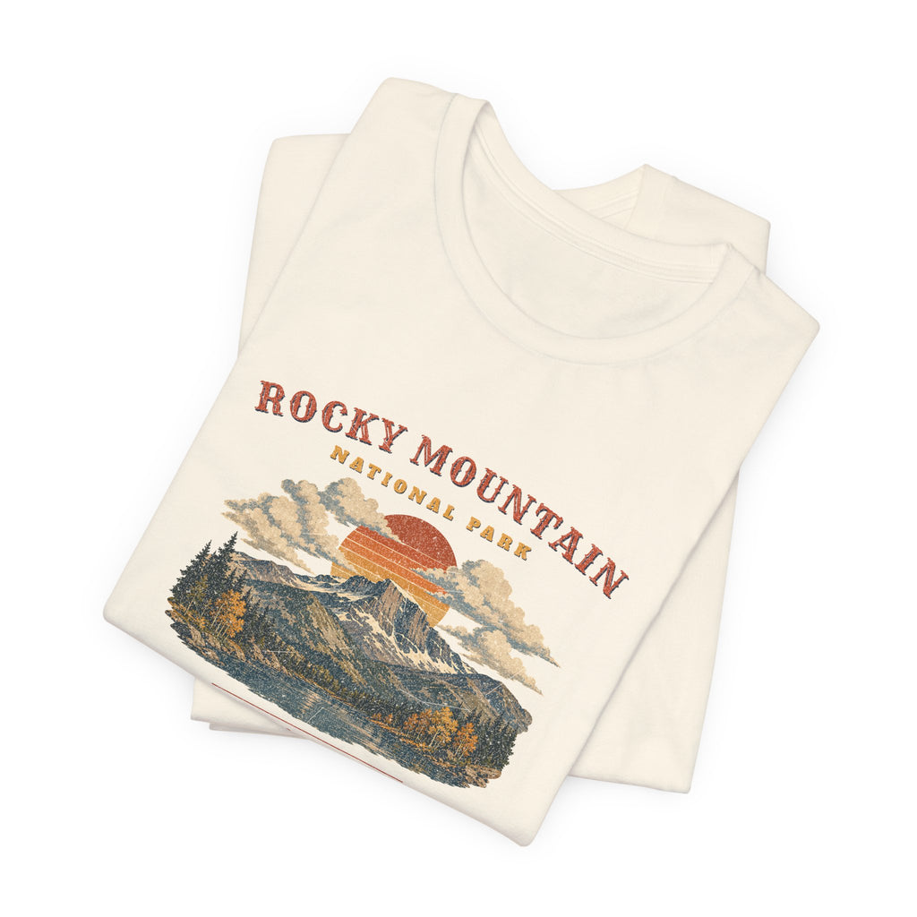 Rocky Mountain National Park T-Shirt – Vintage Longs Peak Tee – Landscape