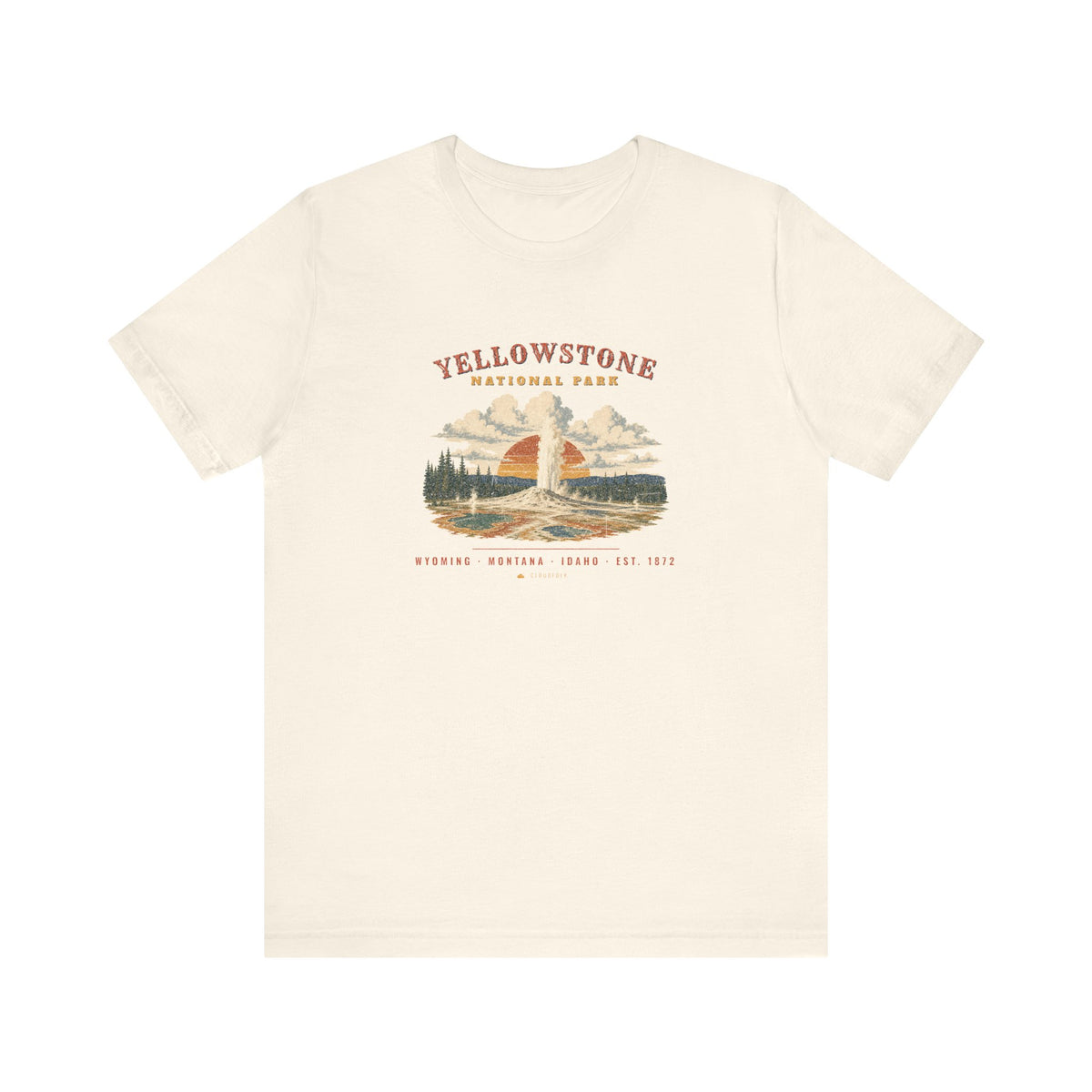 Yellowstone National Park T-Shirt – Vintage Geyser Basin Tee – Landscape