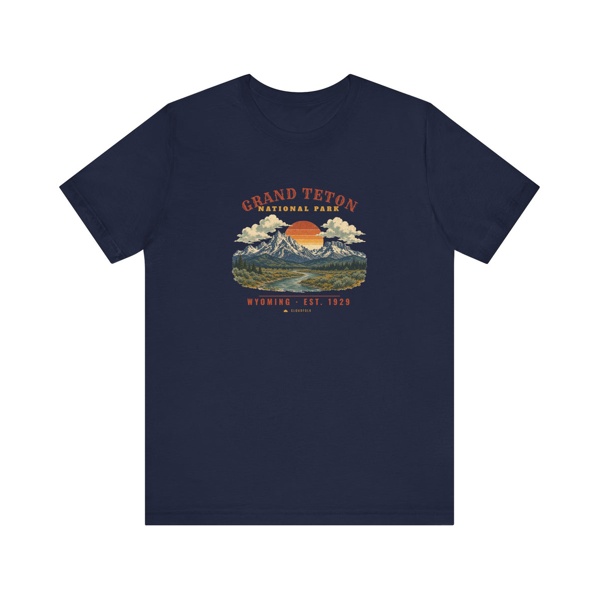 Grand Teton National Park T-Shirt – Vintage Teton Range Tee – Landscape