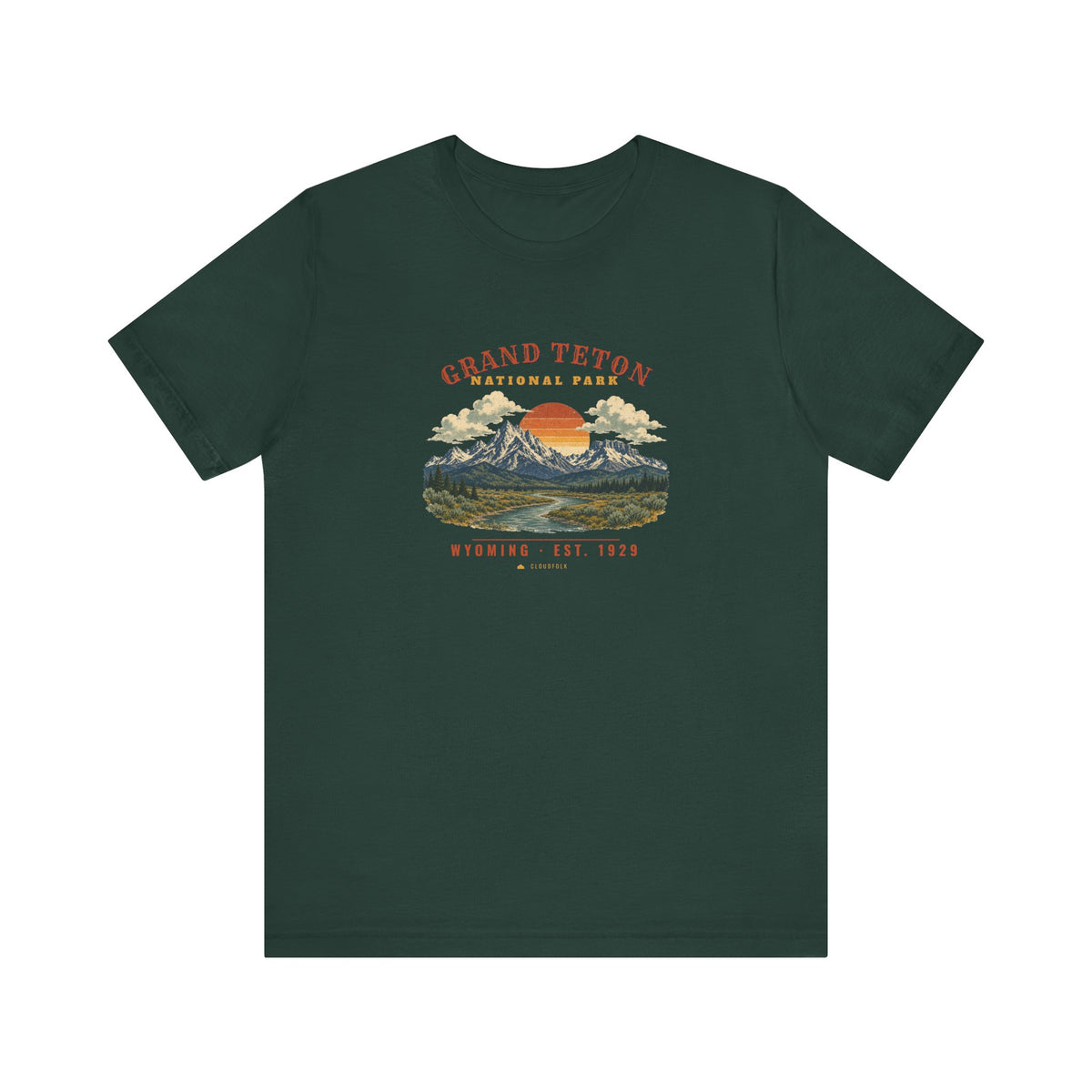 Grand Teton National Park T-Shirt – Vintage Teton Range Tee – Landscape