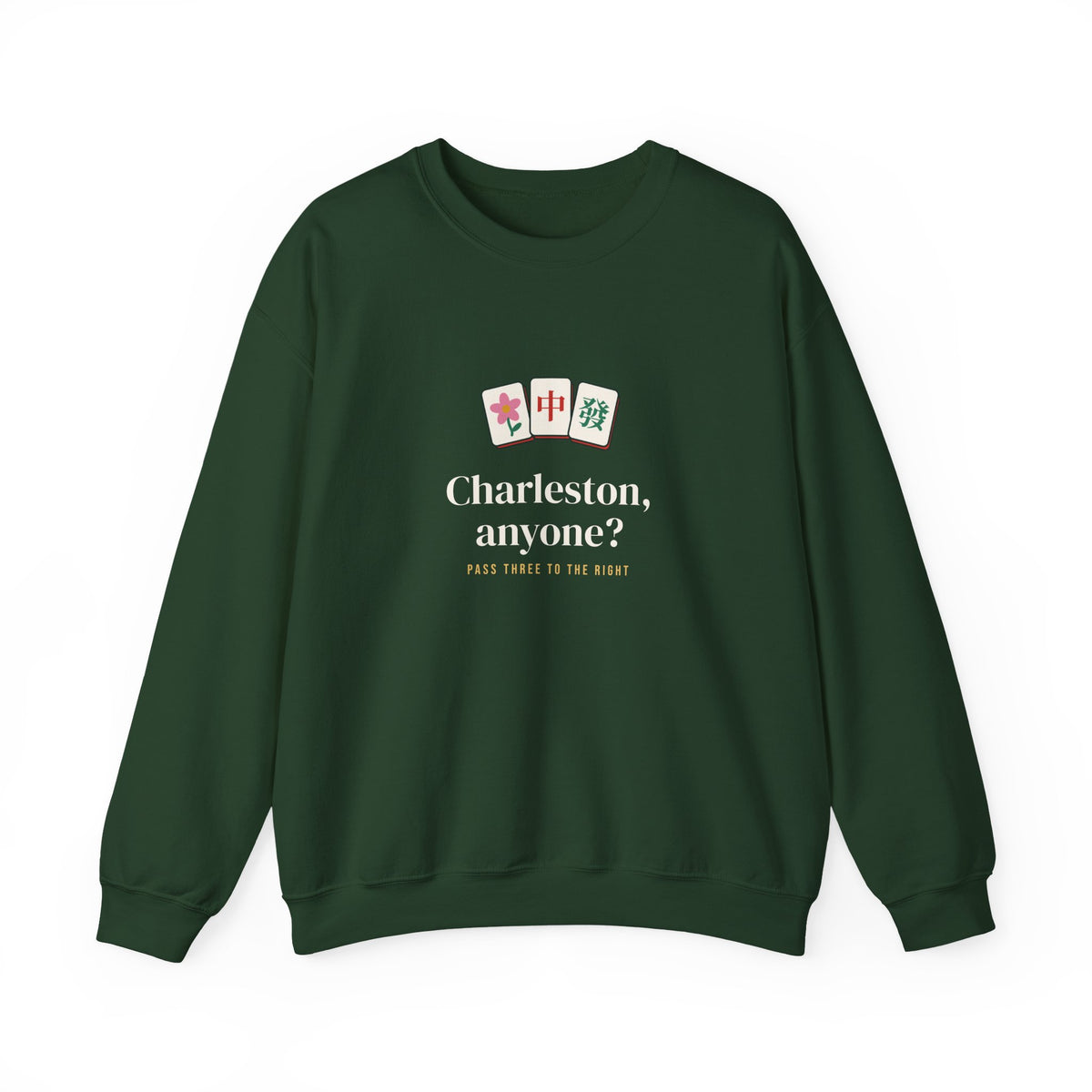 Charleston Anyone Mahjong Sweatshirt, Funny Tile Game Unisex Crewneck