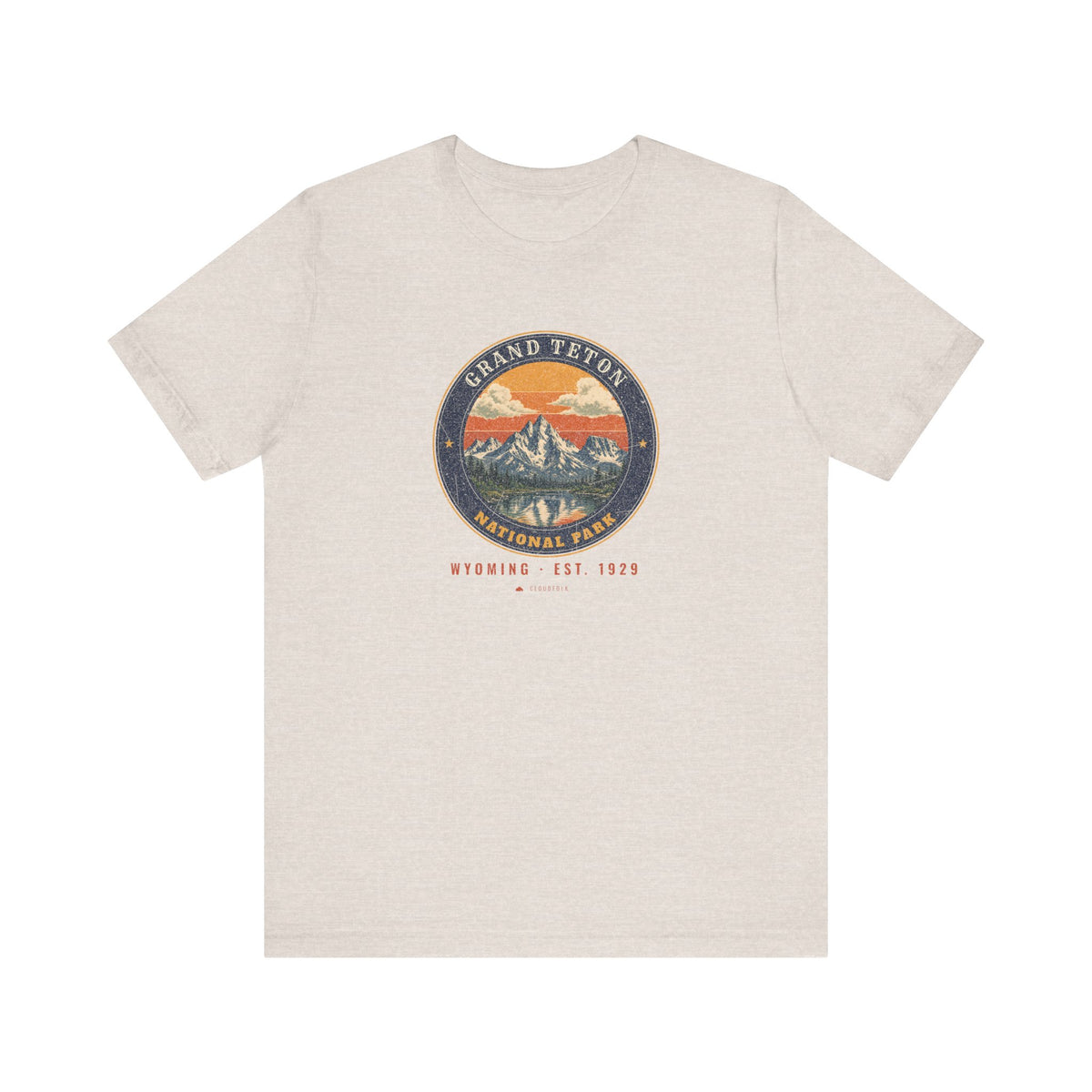 Grand Teton National Park T-Shirt – Vintage Teton Range Tee – Emblem