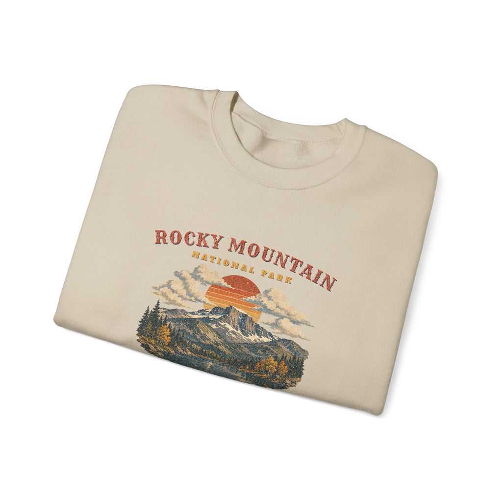 Rocky Mountain National Park Sweatshirt – Vintage Longs Peak Crewneck – Landscape