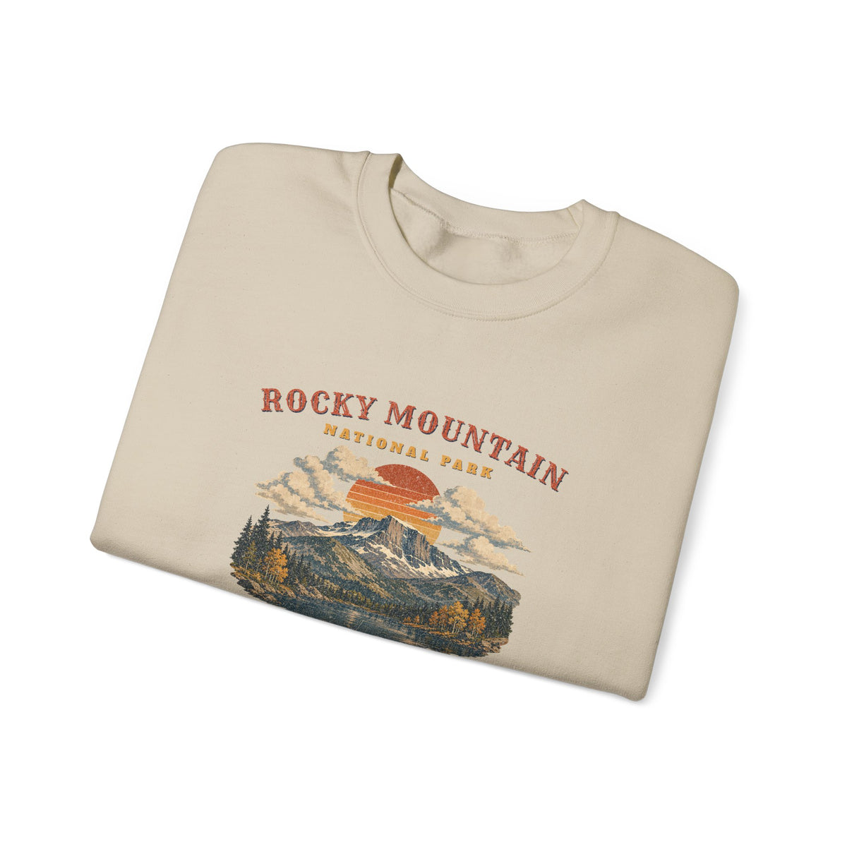 Rocky Mountain National Park Sweatshirt – Vintage Longs Peak Crewneck – Landscape