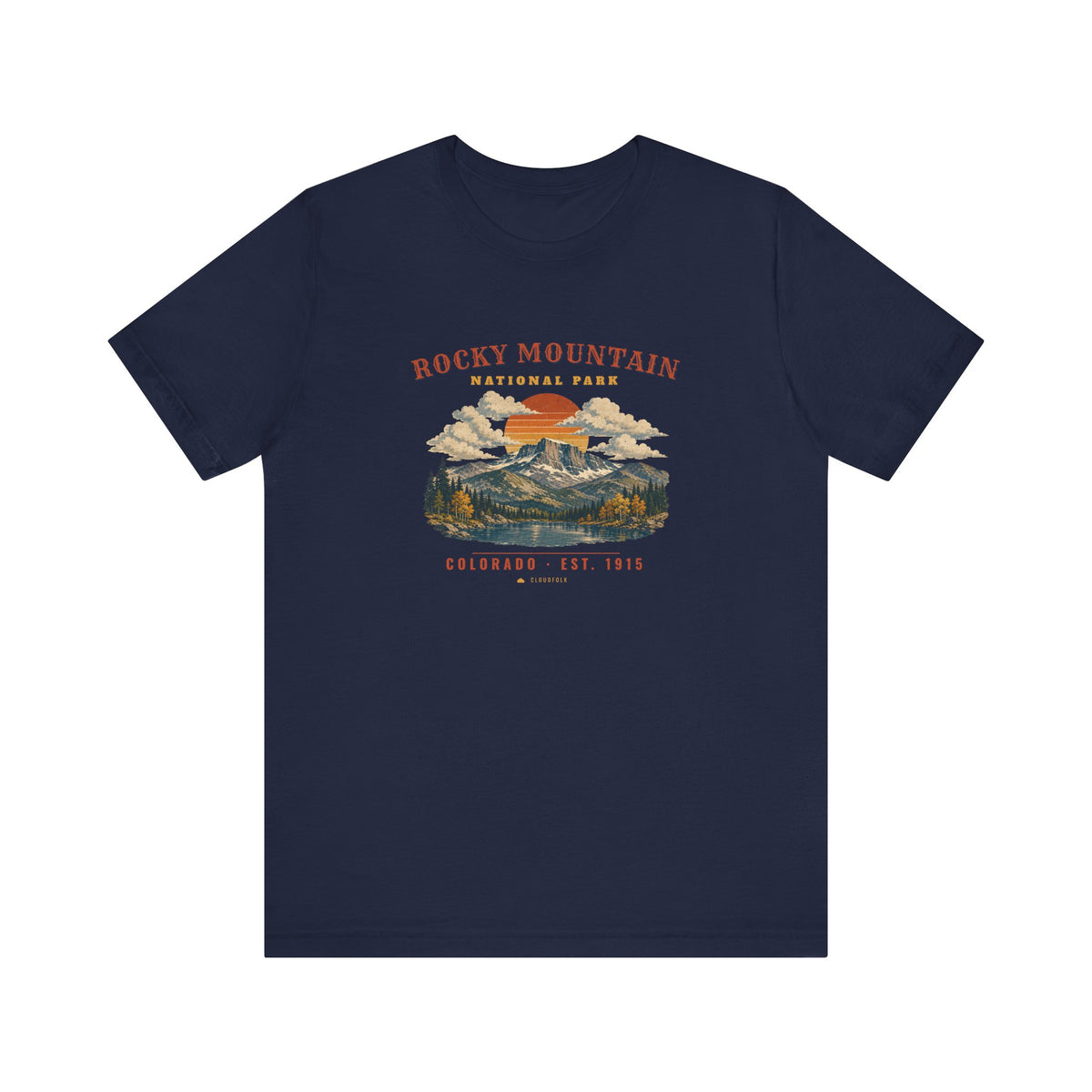 Rocky Mountain National Park T-Shirt – Vintage Longs Peak Tee – Landscape
