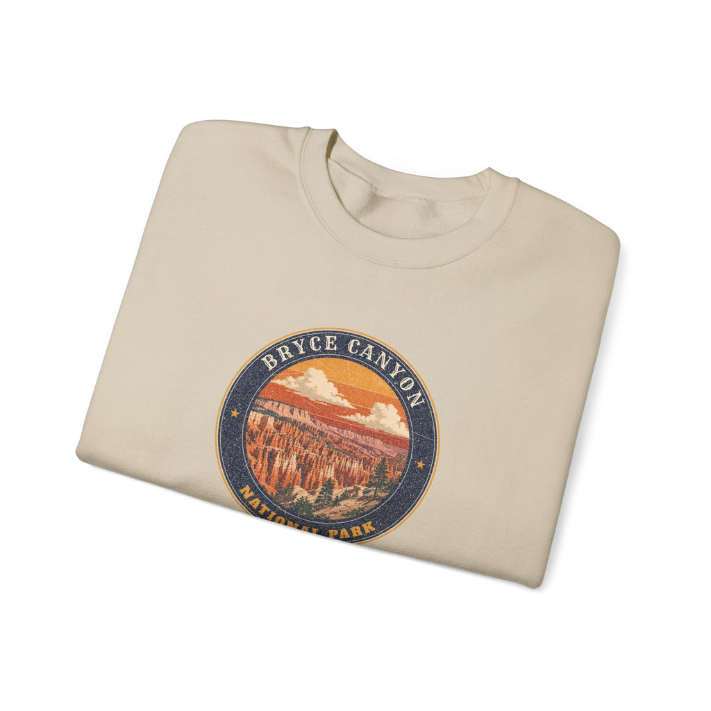 Bryce Canyon National Park Sweatshirt – Vintage Hoodoo Amphitheater Crewneck – Emblem