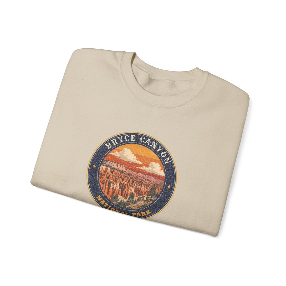 Bryce Canyon National Park Sweatshirt – Vintage Hoodoo Amphitheater Crewneck – Emblem