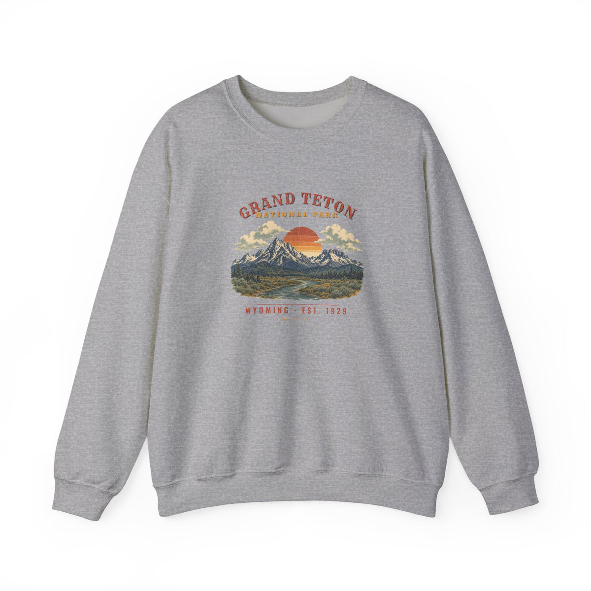 Grand Teton National Park Sweatshirt – Vintage Teton Range Crewneck – Landscape