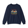 Grand Teton National Park crewneck sweatshirt, vintage Teton Range design in the landscape style, photo 4 of 5