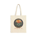 Glacier National Park Tote Bag – Vintage St. Mary Lake Natural Canvas Tote – Emblem